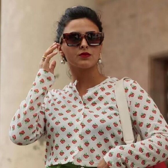 Women's Men's  Rectangle Y2K 90s Retro Thick Square Frame Leopard Sunglasses - Picture 3 of 6